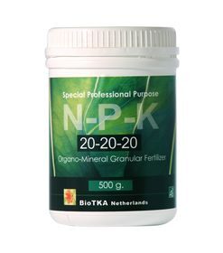 Microgranulado Crecimiento 20-20-20 500gr | Bio Tka