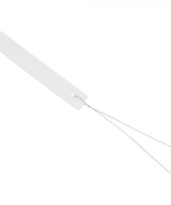 Etiqueta PVC Blanca de Colgar 1.8x8cm (Bolsa 250Und)
