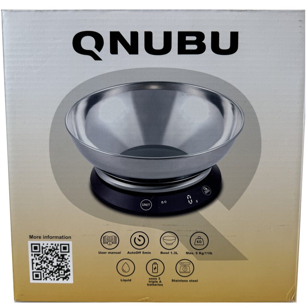 Balanza Digital con Bol - Qnubu - Equal Bowl - (1g a 5000g - 1ml a 5000ml) — Qnubu