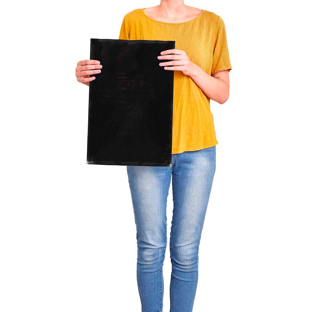 Bolsa de Aluminio Negra Sellable Qnubu (Pack 50Und) — Qnubu