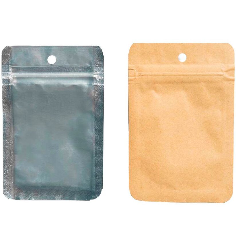 Bolsas Zip Antiolor Kraft 1g 7.5x11cm (Pack 50uds) — Qnubu