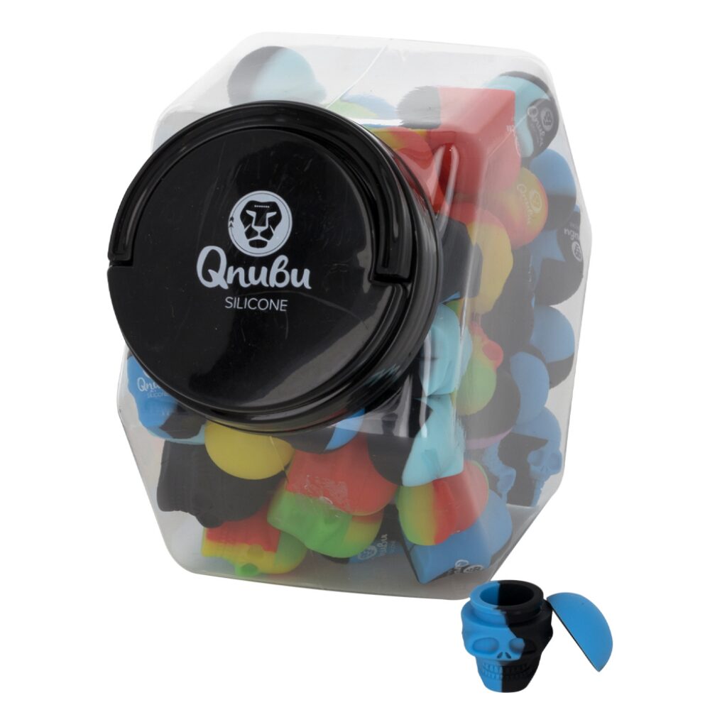 Bote Qnubu Silicone Calavera Mini 3ml (Display L 80Und) — Qnubu