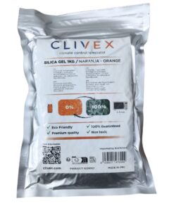 Clivex Gel de Silice Naranja 1-3 mm (Control de Humedad) 1Kg — Clivex