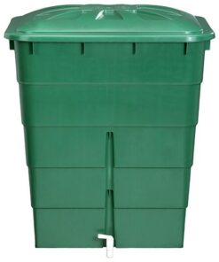Deposito Polietileno Rectangular Verde 300L ( + grifo)