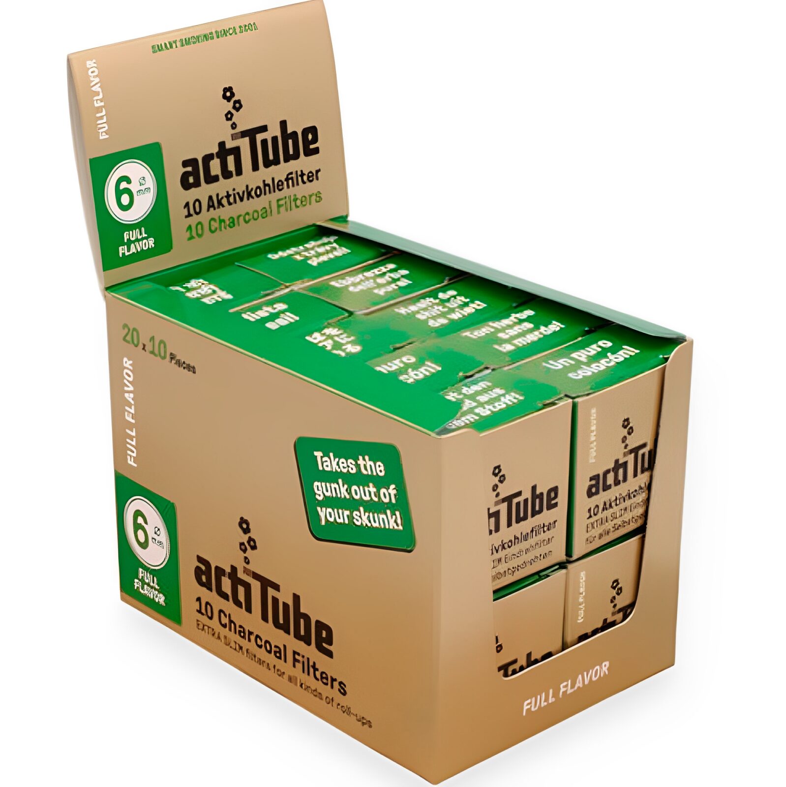 Filtro ActiTube Extra Slim 6mm (20 Cajas x 10 Uds) — Actitube