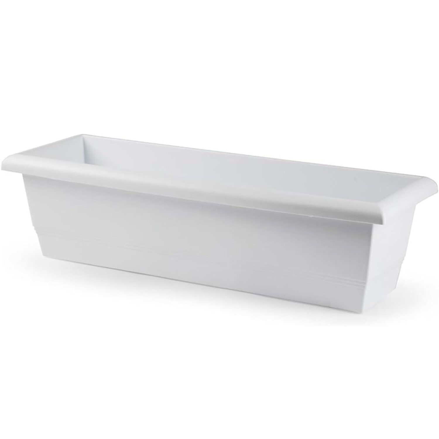Jardinera Rectangular Blanca 60cm