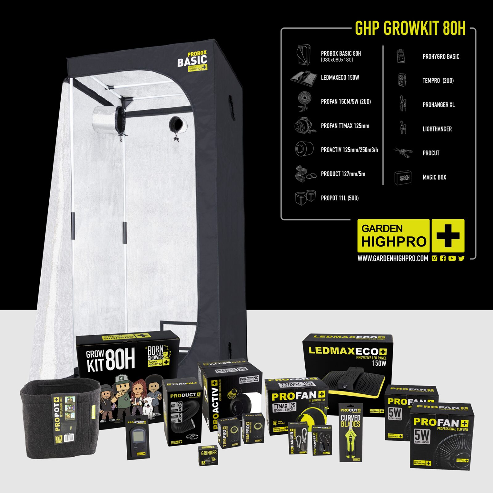 Kit Armario Garden Higpro Growkit 80H — Garden HighPro