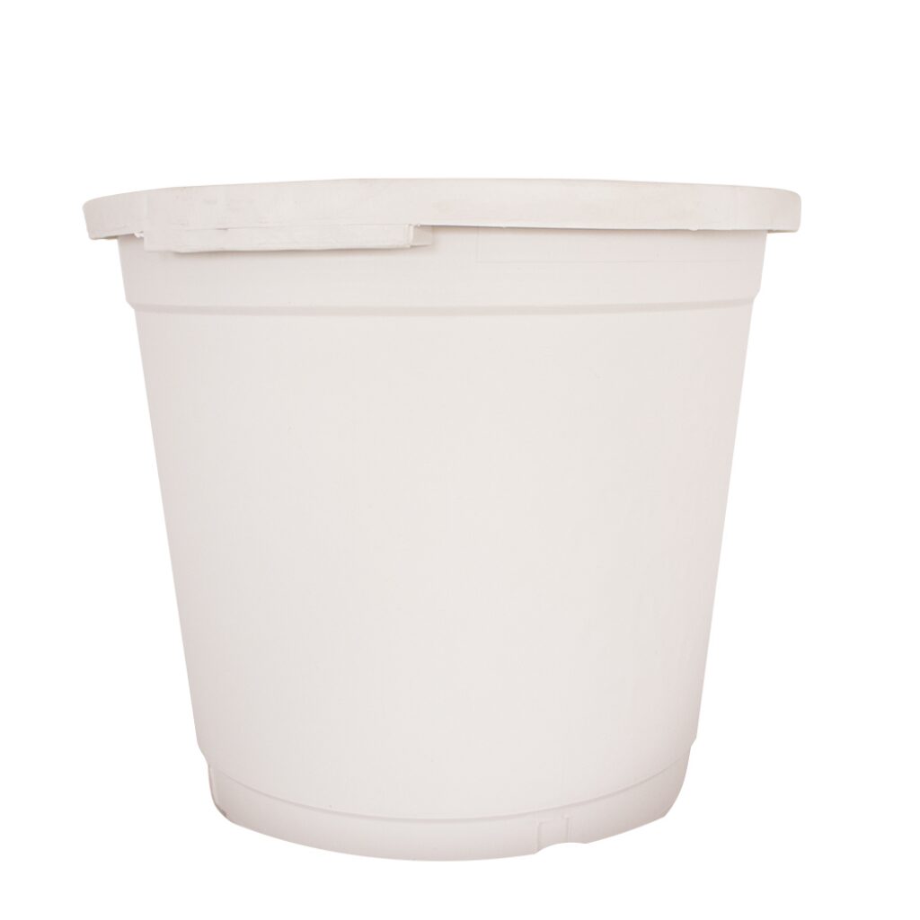 Maceta Redonda Blanca Exterior