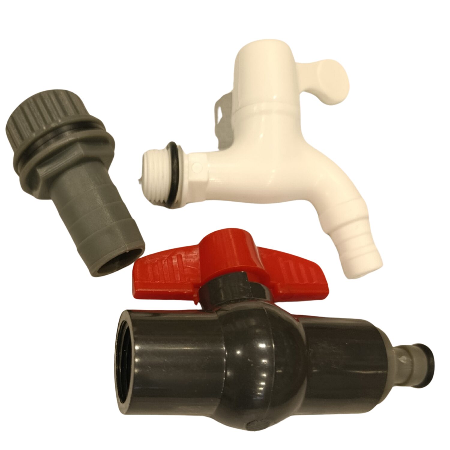 Meliflor Kit Desagüe, Grifo y Acometida para Depósito Fléxible — Meliflor