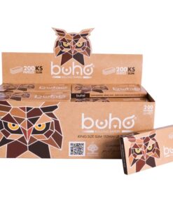 Papel de Fumar Buho Natural King Size Slim 200 (110mm) (40 Uds)