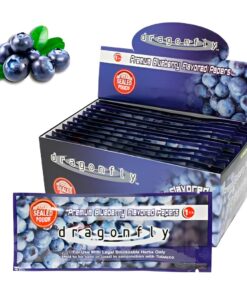 Papel de Fumar Dragonfly Regular Size Blueberry (Arándano) 12Und