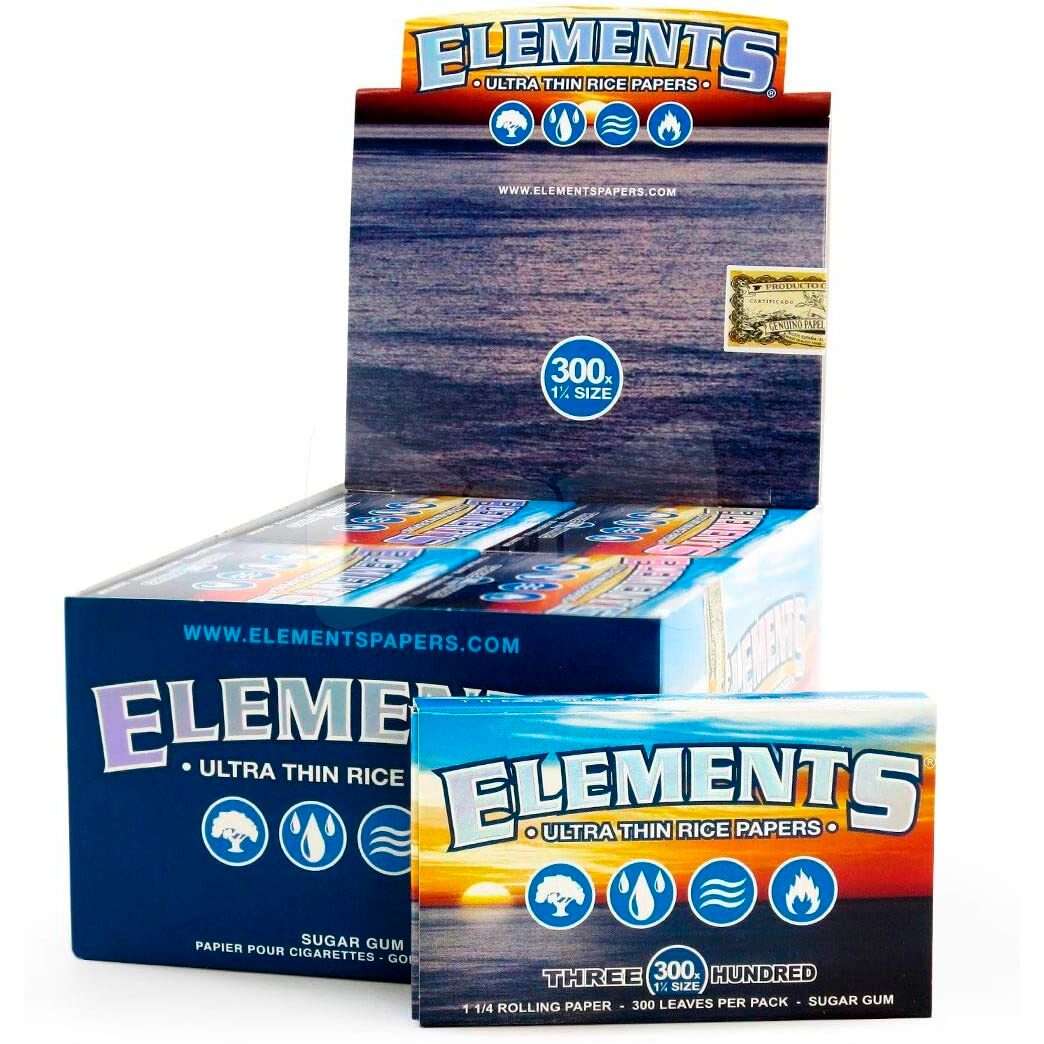 Papel de Fumar Elements 1 1/4( 300 Papelillos) 20und — Elements