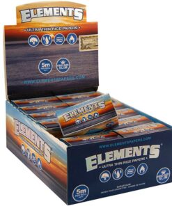 Papel de Fumar Elements Rollo 5m en Caja de Plástico (10Und) — Elements