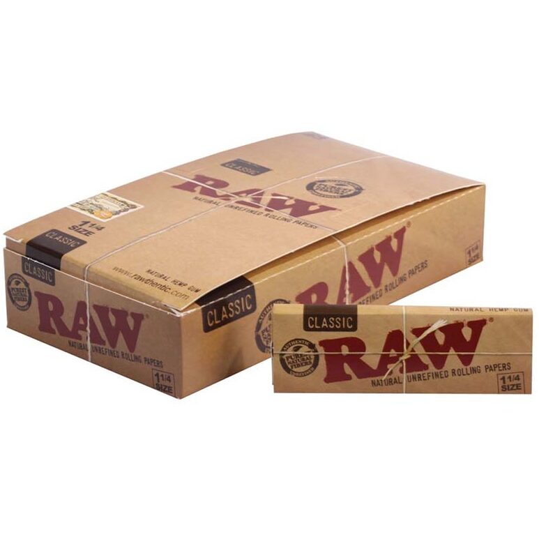 Papel de Fumar Raw Classic 1 1/4 24Und — RAW