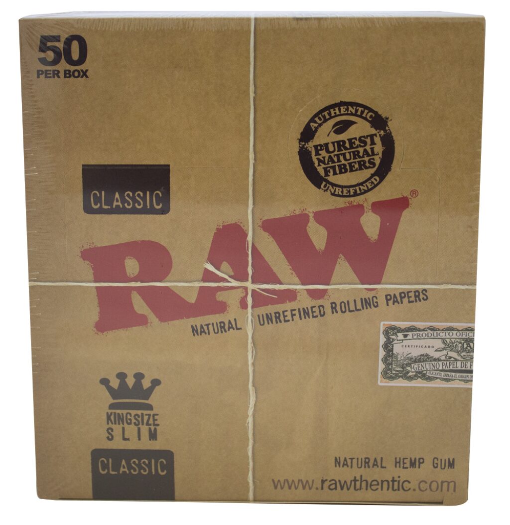 Papel de Fumar Raw Classic King Size Slim 50Und — RAW