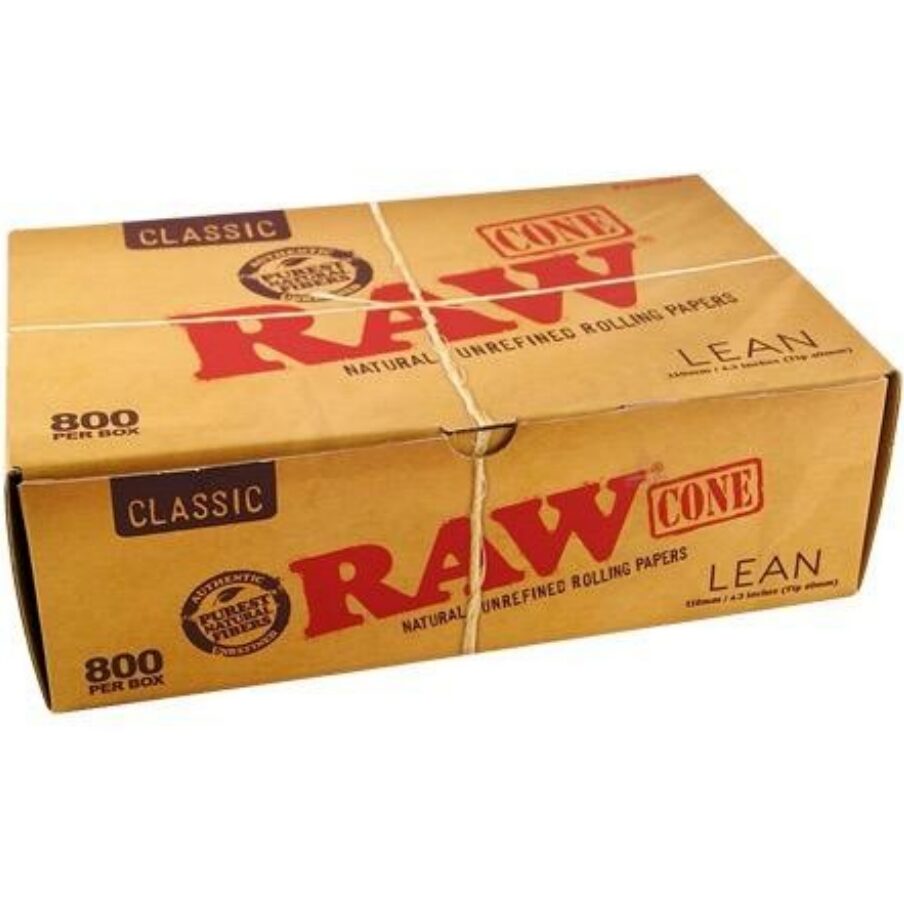 Papel de Fumar Raw Conos Raw Lean Classic (Caja 800Und) — RAW