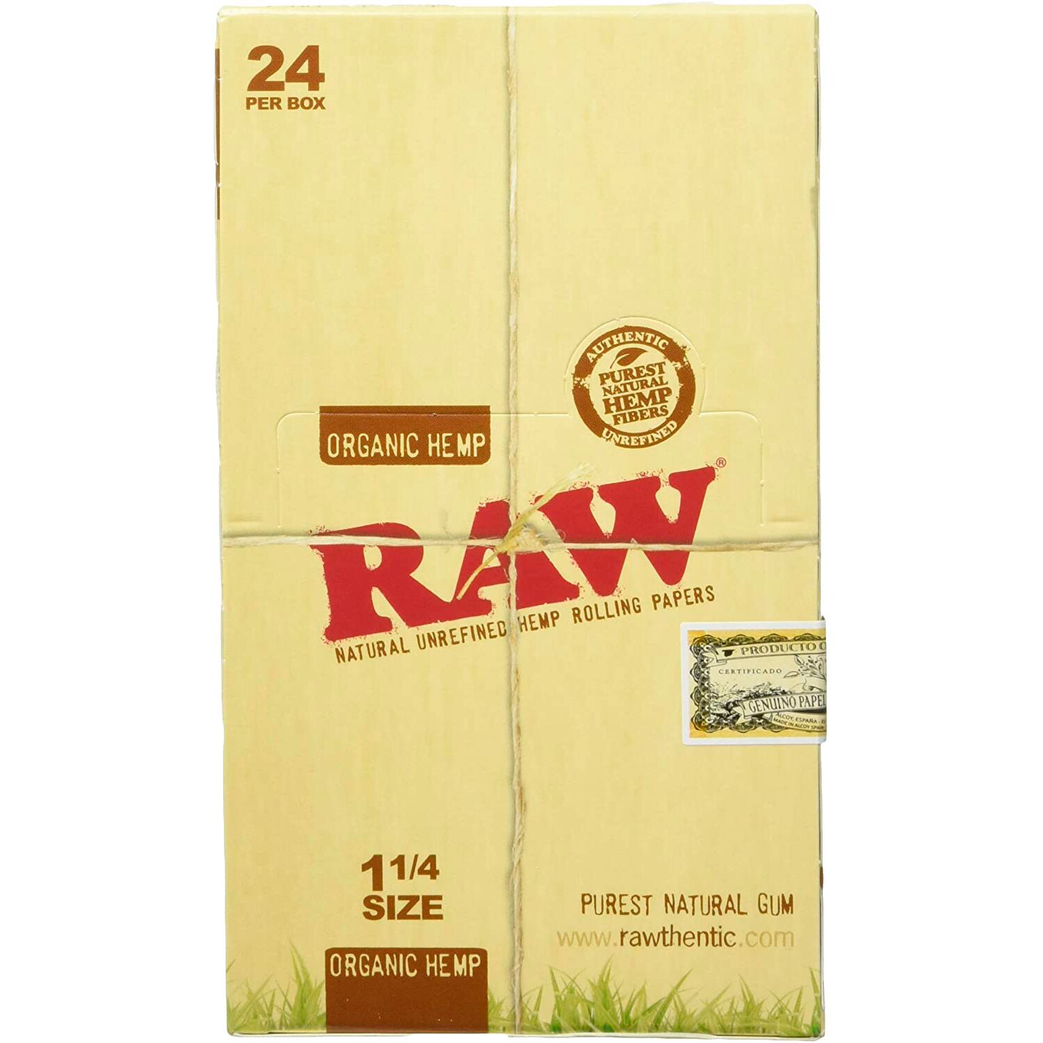 Papel de Fumar Raw Organic 1 1/4 24Und — RAW