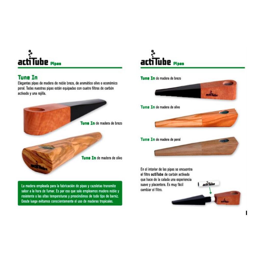 Pipa ActiTube Madera de Peral — Actitube