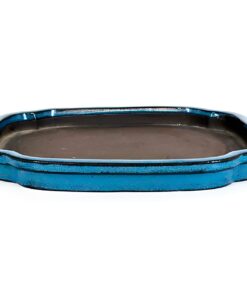 Plato Esmaltado Rectangular Azul 27.5 cm