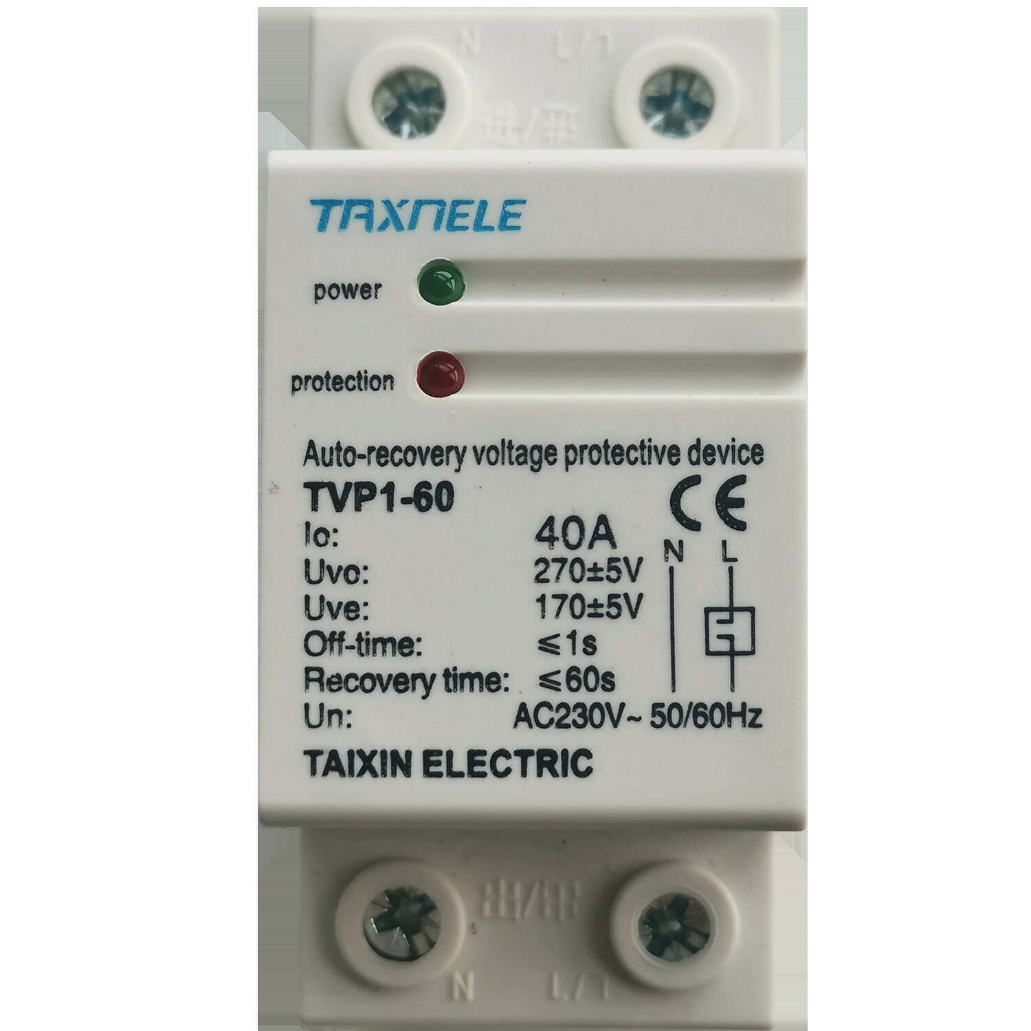 Protección Sobretensiones 40A DIN 170 270V