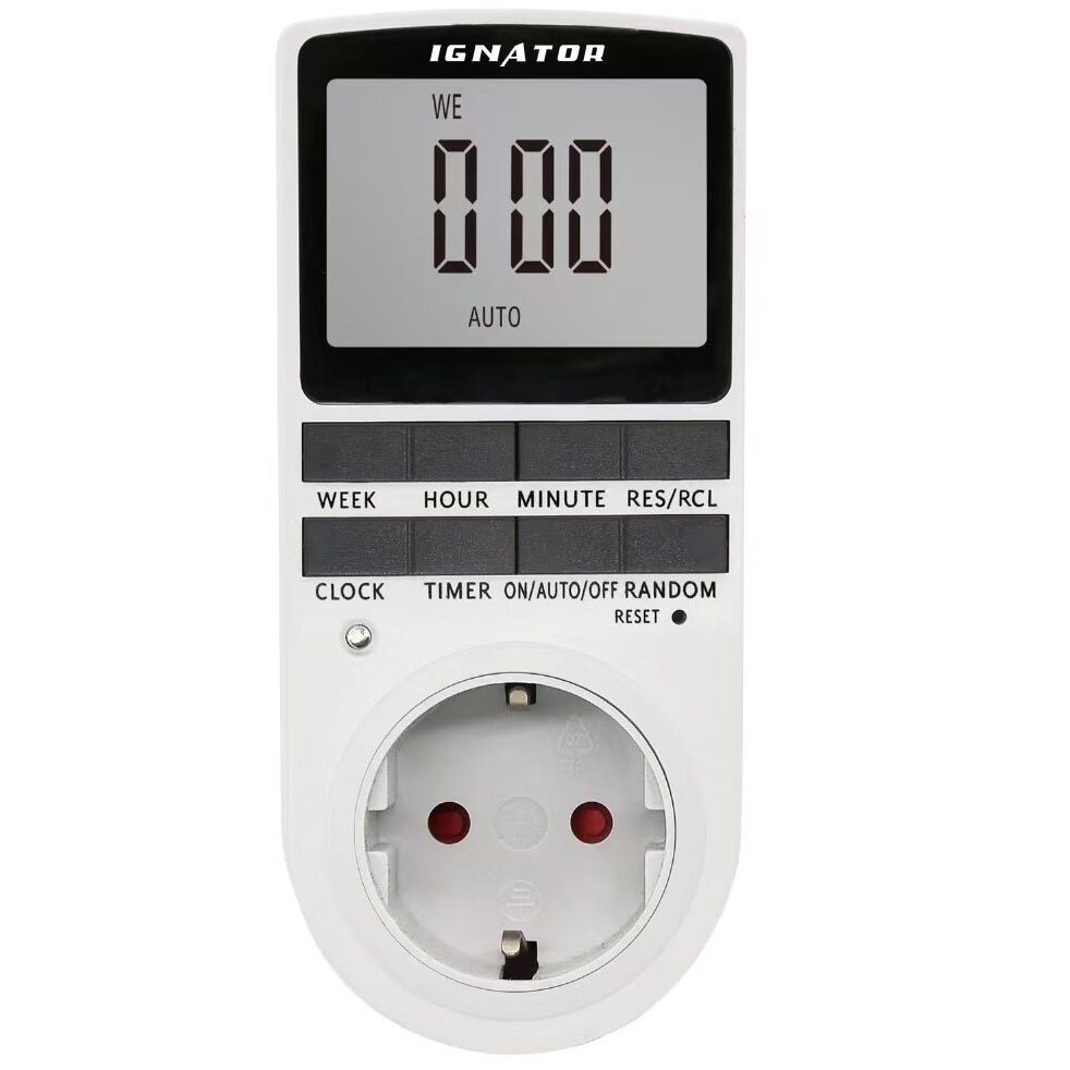 Temporizador Digital 16A Ignator L+N — Ignator Temporizador Digital 16A Ignator L+N — Ignator