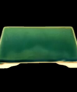 Tiesto Esmaltado Cuadrado Verde 13 x 13 x 8 cm